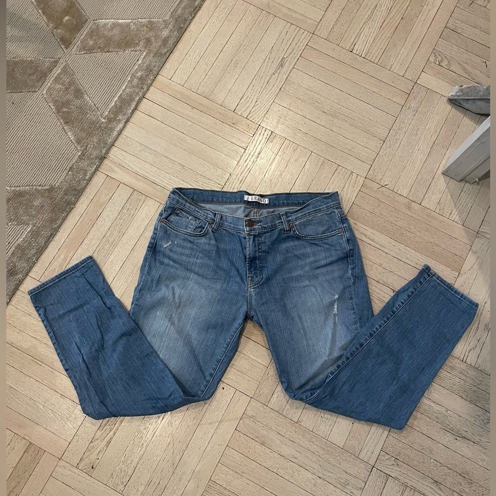 J Brand Distressed Boyfriend Jeans